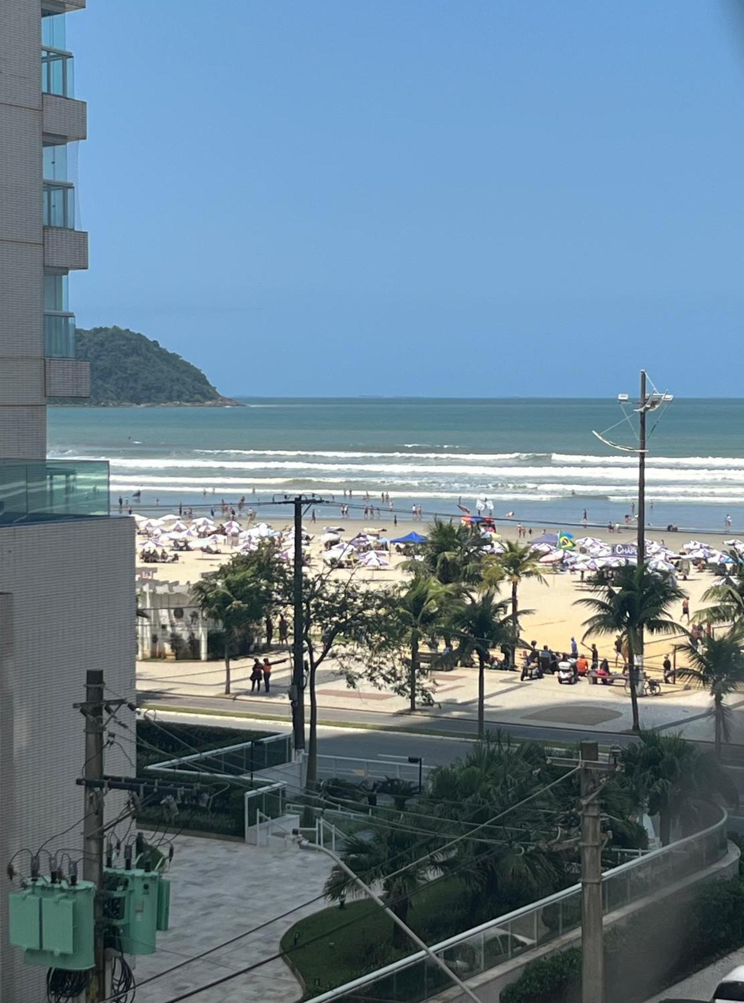 Apartamento Vista Para Praia Praia Grande (Santos) Exterior foto