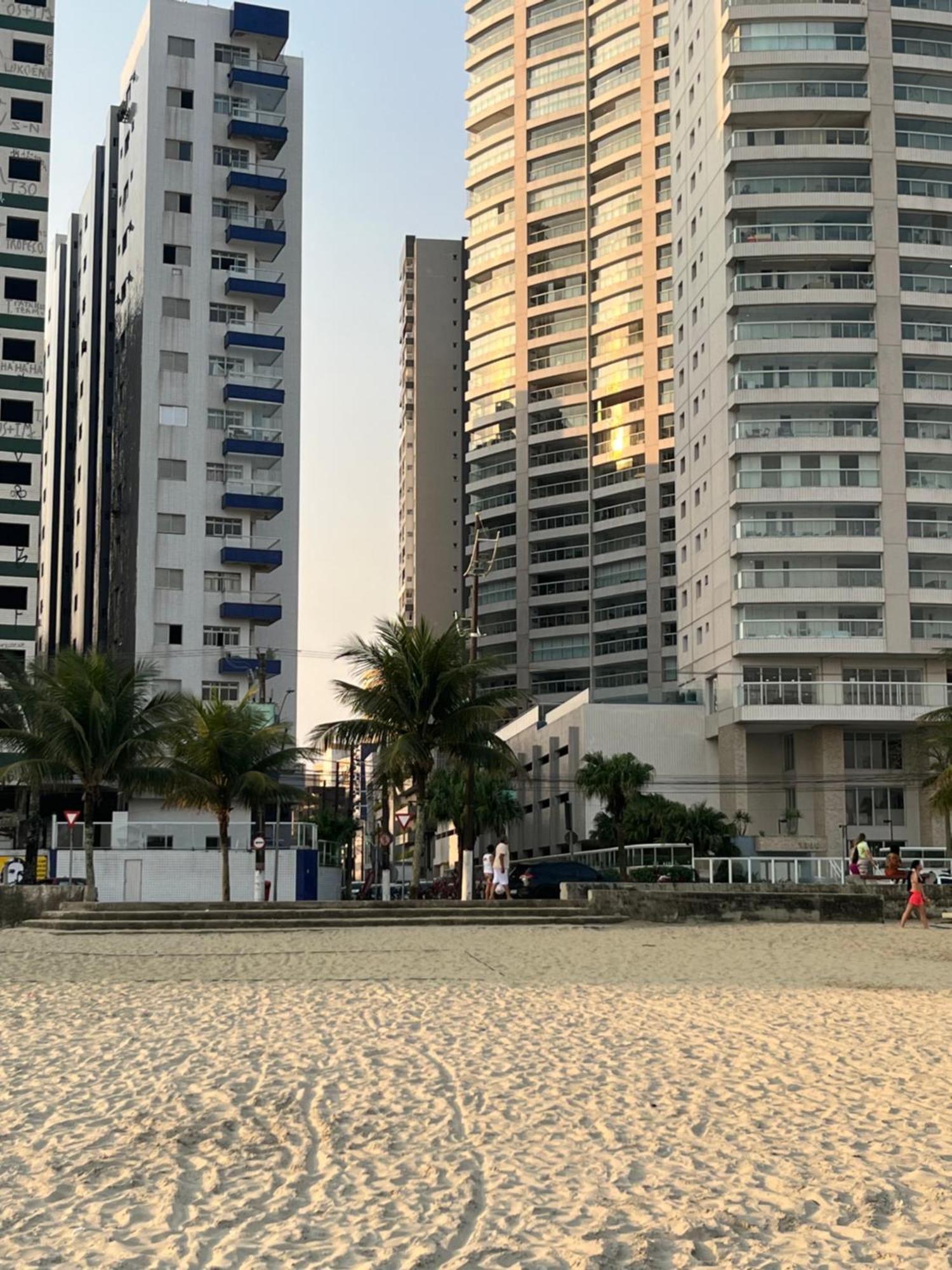 Apartamento Vista Para Praia Praia Grande (Santos) Exterior foto